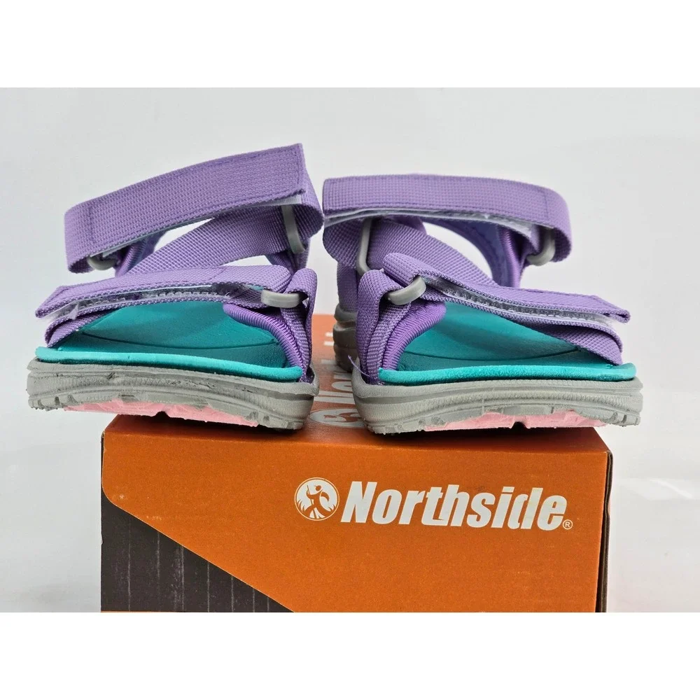 Northside Bayview Sport Sandal Kids 13 Lilac Purple Teal Strappy‎ -New
